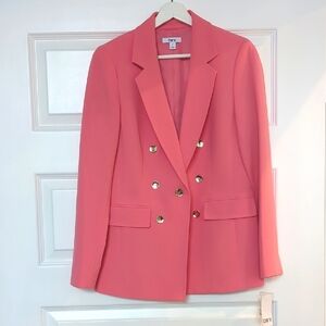 Bar III Coral Double-Breasted Blazer